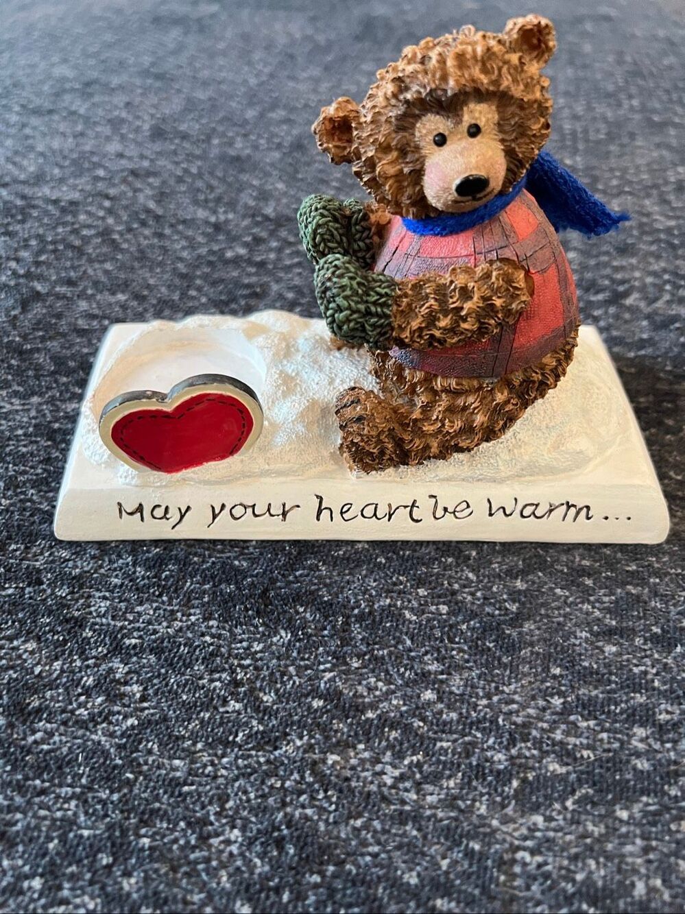 Cherished Teddies 'May Your Heart Be Warm' Candle Holder